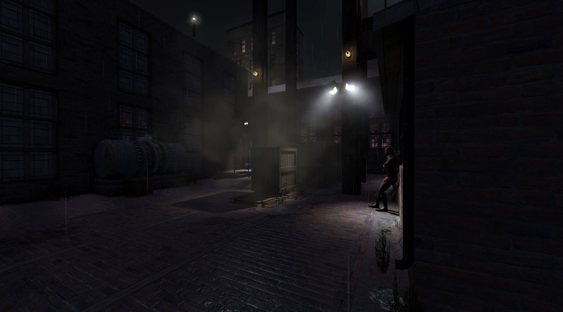ฉากเมืองมืดในเกมลอบเร้น The Dark Mod
